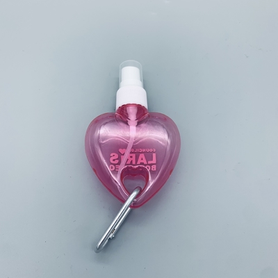 Мини лист сердца формируют косметическое дезинфицирующее средство руки бутылки ЛЮБИМЦА с ключевой цепью