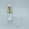 Бутылки насоса прозрачной пластмассы золота косметические безвоздушные вакуумируют упаковку 30ML