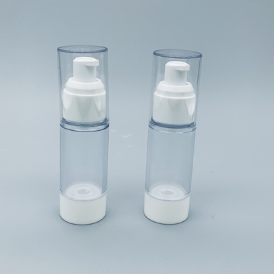 Белая прозрачная акриловая безвоздушная бутылка 15 30 50ML